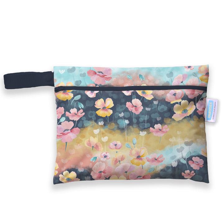 Thirsties Mini Wet Bag poppy flower print