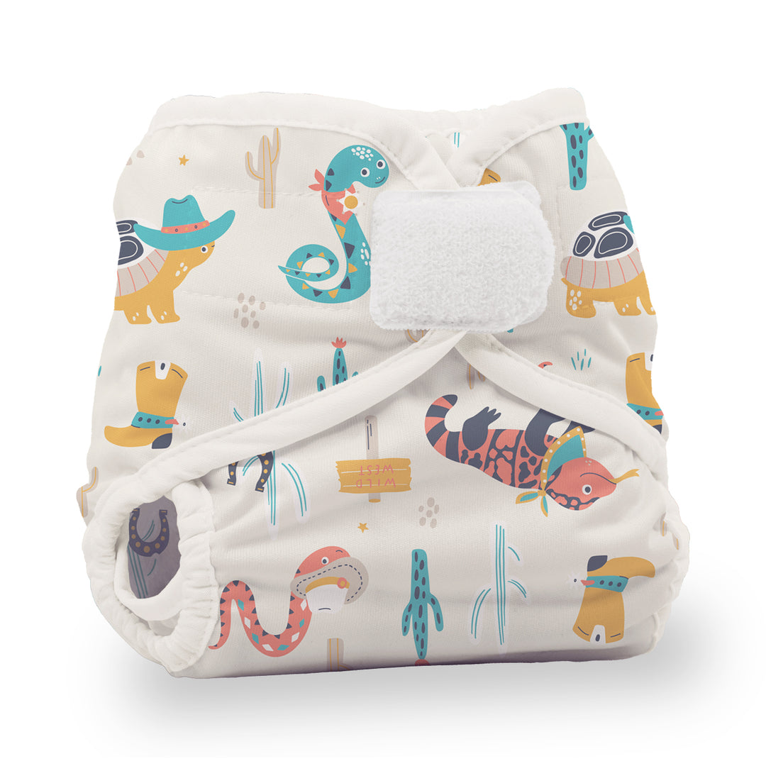 Thirsties Diaper Cover Hook and Loop Reptile Wranglers