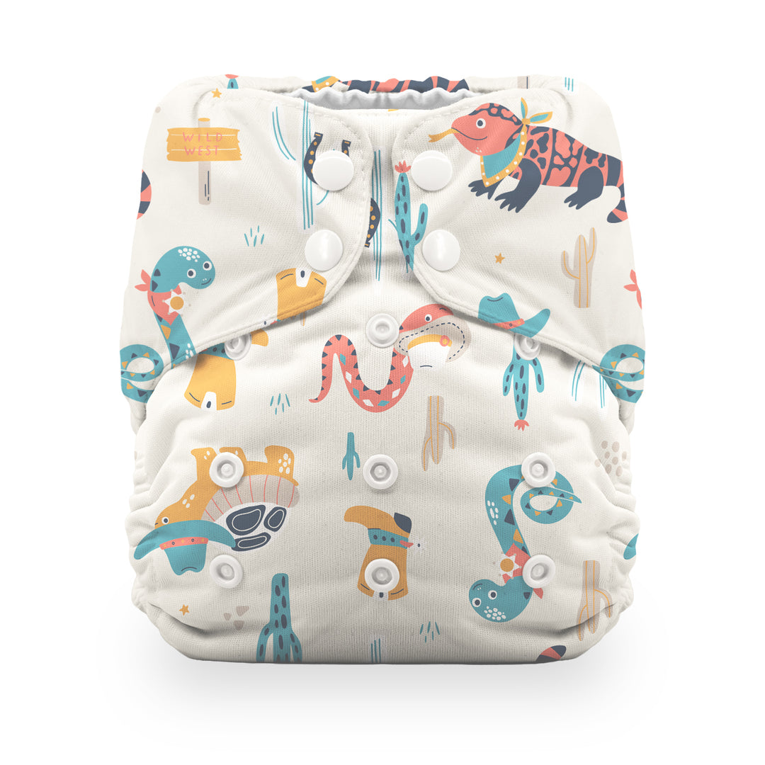 Thirsties natural all in one cloth diaper reptile wranglers