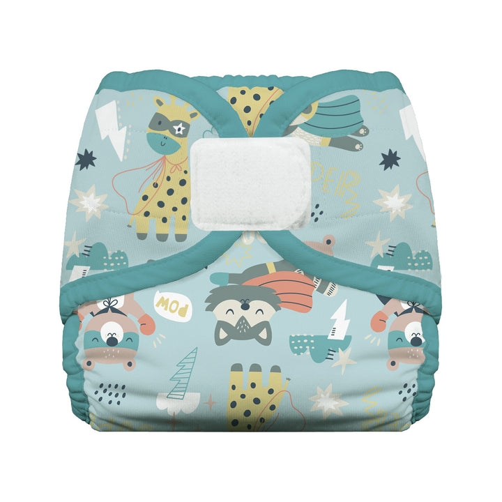 Thirsties Diaper cover hook and loop  super hero