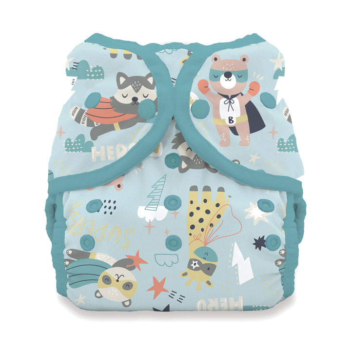 Thirsties Duo Wrap Snap cloth diaper cover super hero