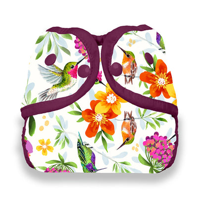 Thirsties Diaper Cover Snaps Hummingbirds