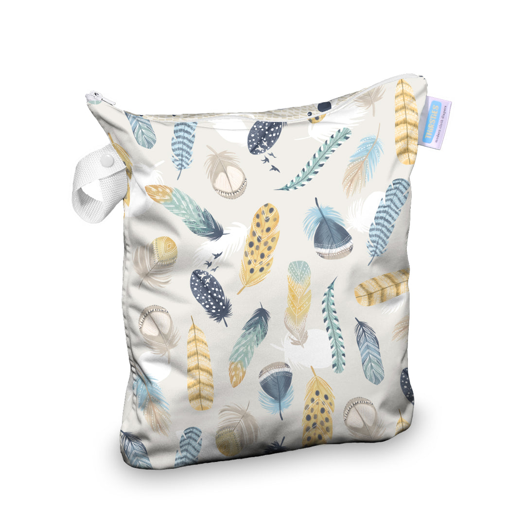 Thirsties Deluxe Wet Bag for cloth diapers wild plume