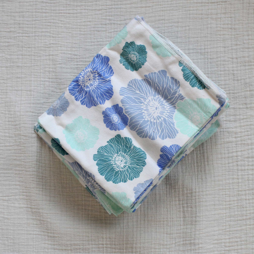 blue flower fabric