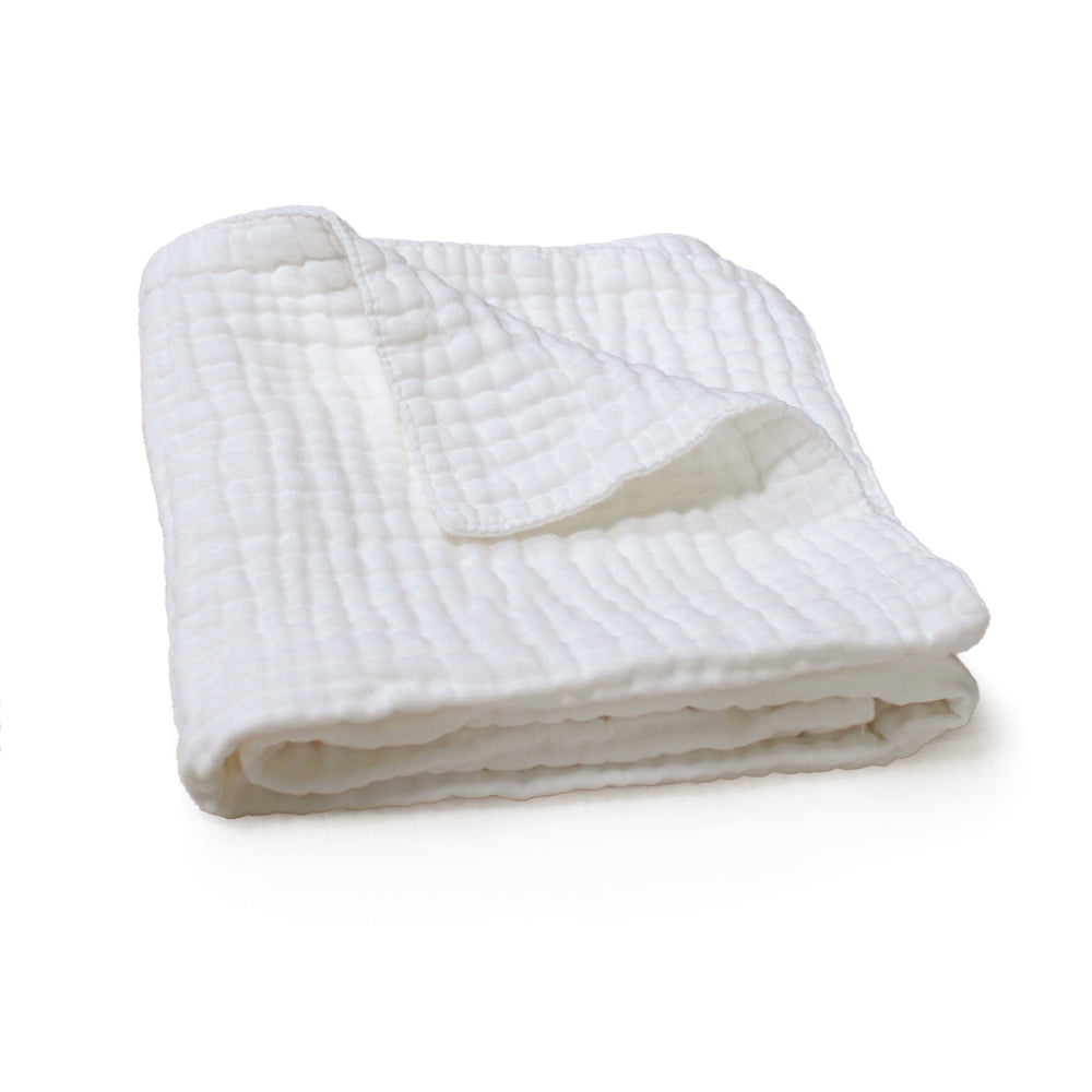 Crinkle muslin baby blanket