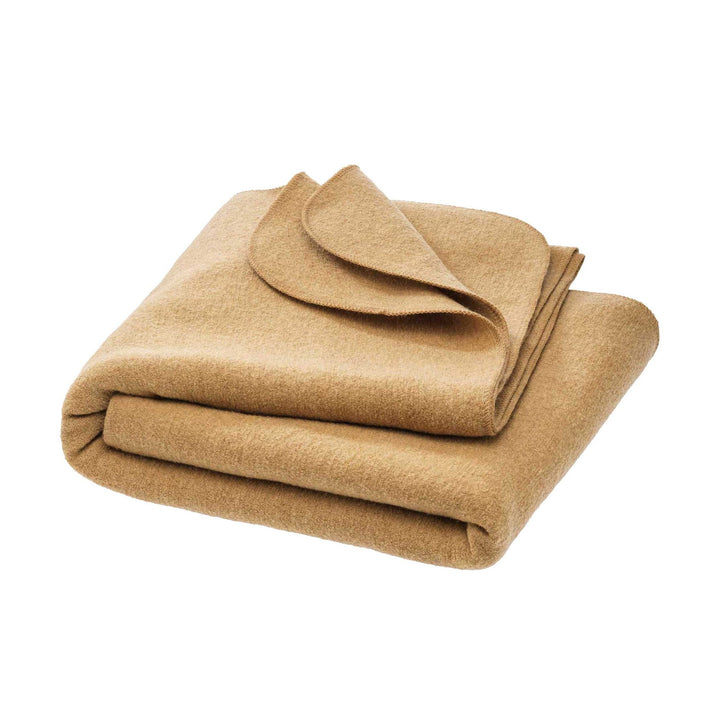 Disana boiled wool merino blanket  caramel tan