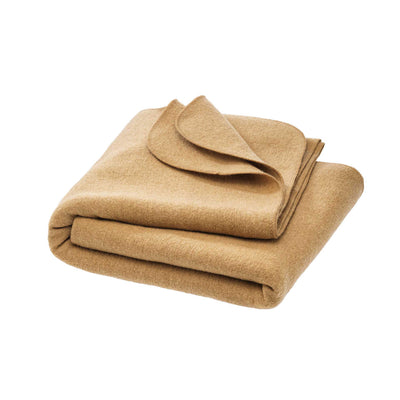 Disana Boiled Wool Blanket Large Caramel light brown