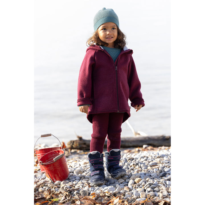 Disana wool coat on a girl