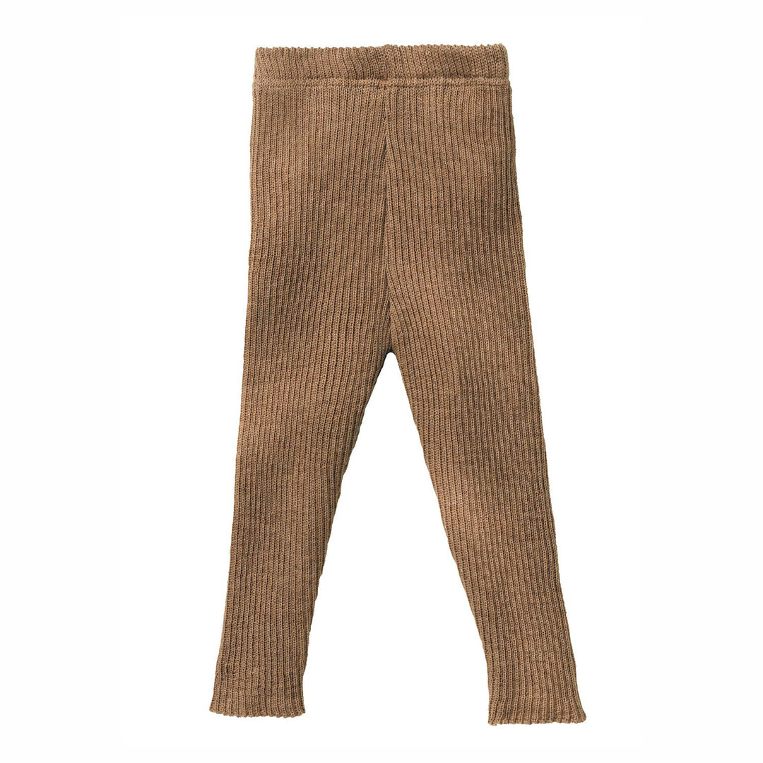 CARAMEL-BROWN LEGGINGS IN ORGANIC RIB KNIT, NEWBORN CARAMEL-BROWN LEGGINGS IN ORGANIC RIB KNIT, NEWBORN