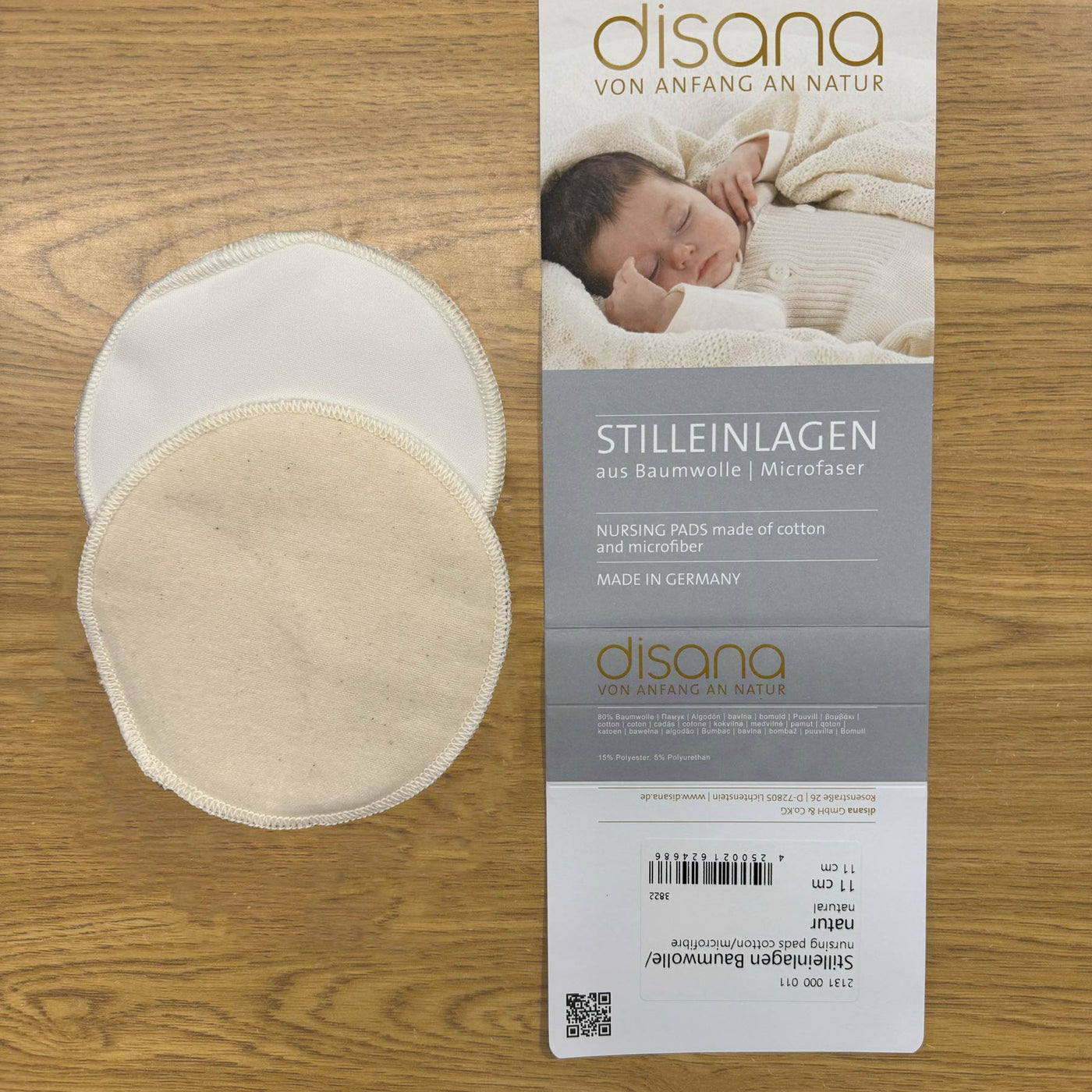 Disana Nursing Pads Cotton Flannel Microfibre