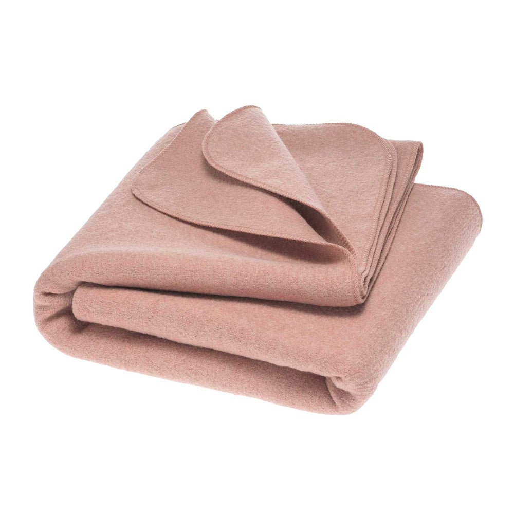 Disana organic boiled wool blanket large rose pink