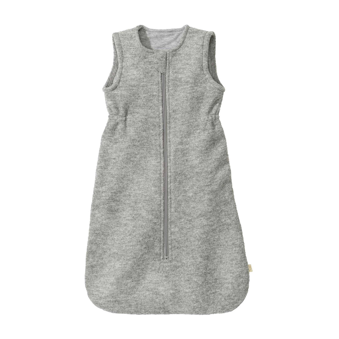 Disana organic merino wool sleep sack for baby grey with zipper