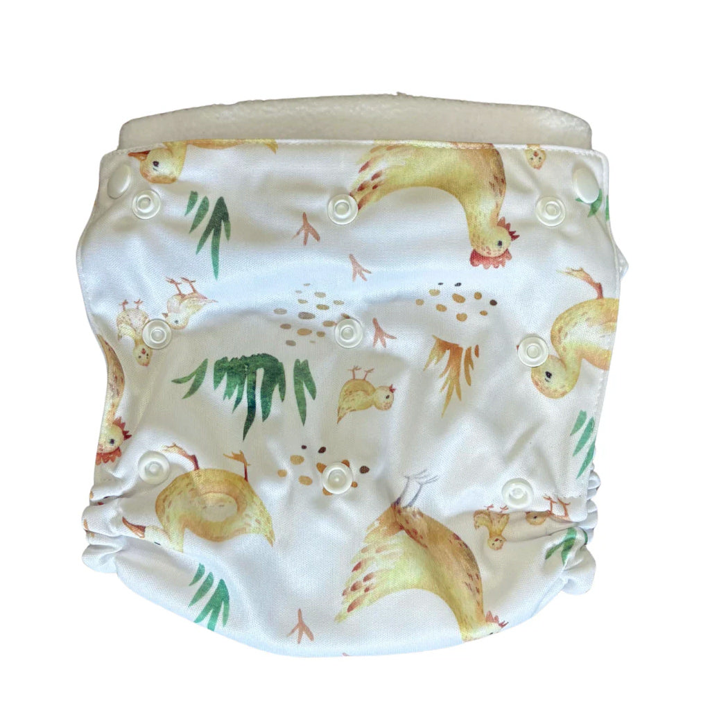 Flappy nappies flowers elimination communication diaper cover chickens