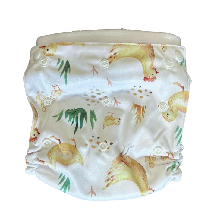 Flappy nappies flowers elimination communication diaper cover chickens