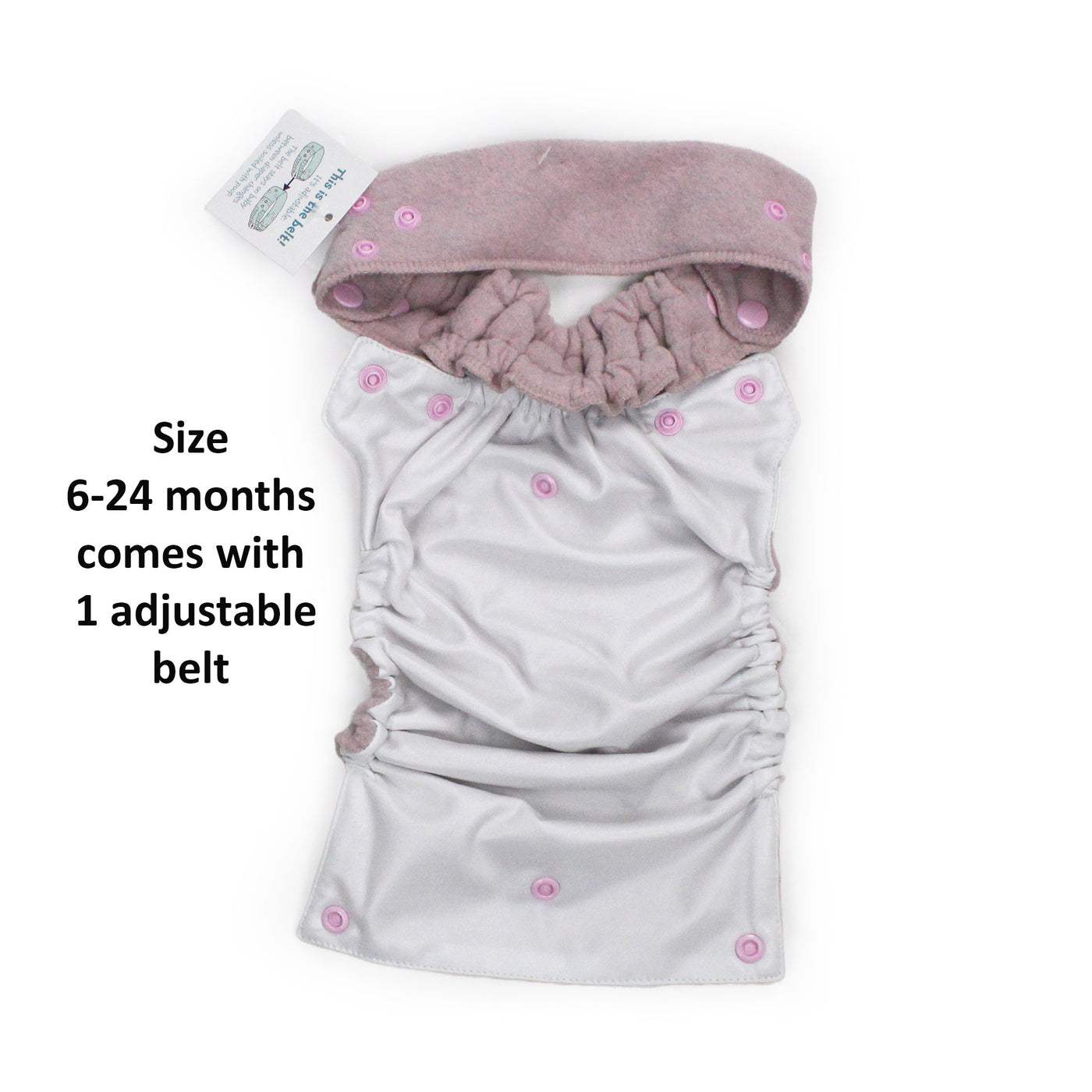 Flappy nappies pink diaper cover for elimination communication