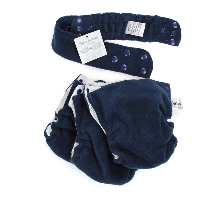 Flappy nappy pocket diaper navy blue