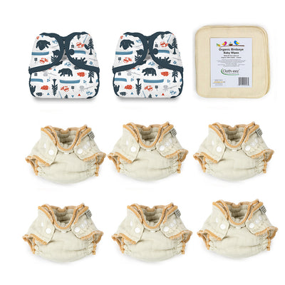 give cloth diapers a try newborn kit with adventure trail