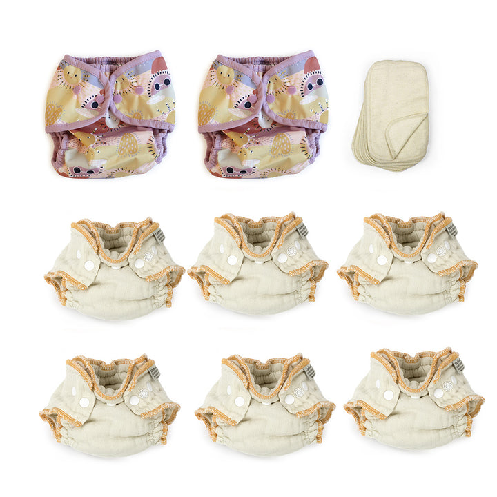 cloth diaper give it a try kit with sunny for newborn baby