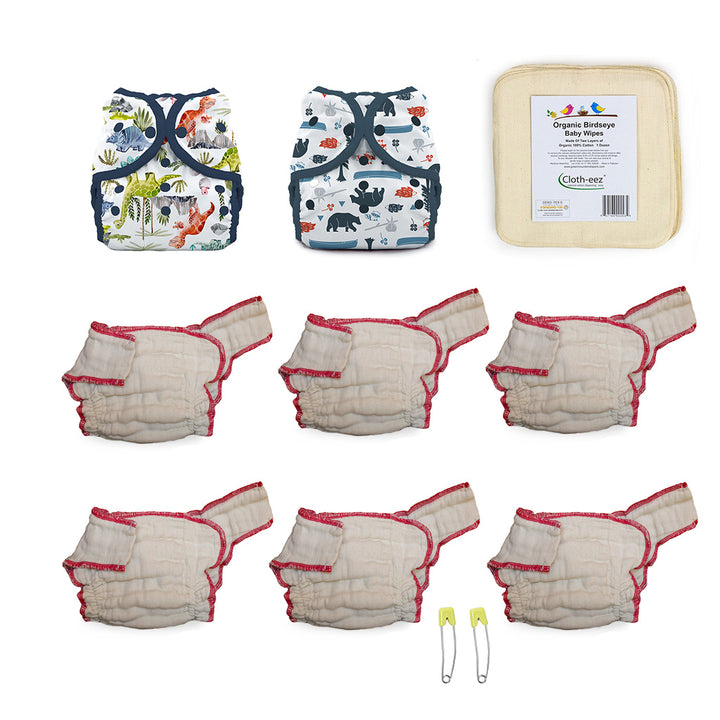 cloth diaper medium no closure kit for a boy