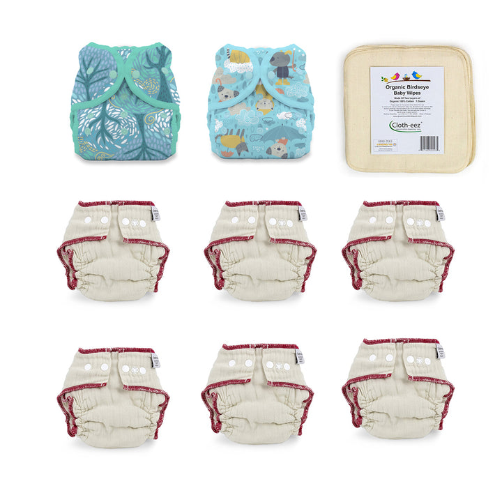 cloth diaper kit for a 6 month old baby