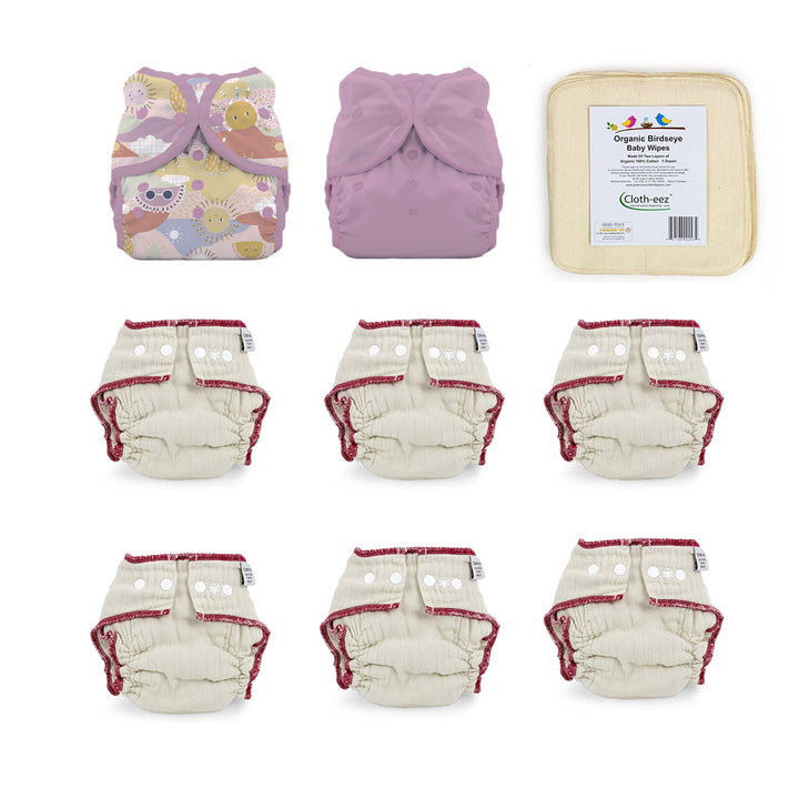 try cloth diapers kit for 6 month old girl
