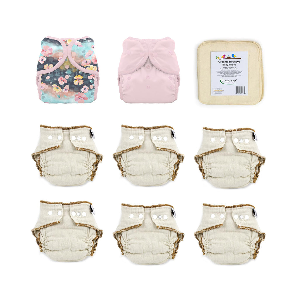 give it a try cloth diaper kit size large organic pink for a girl