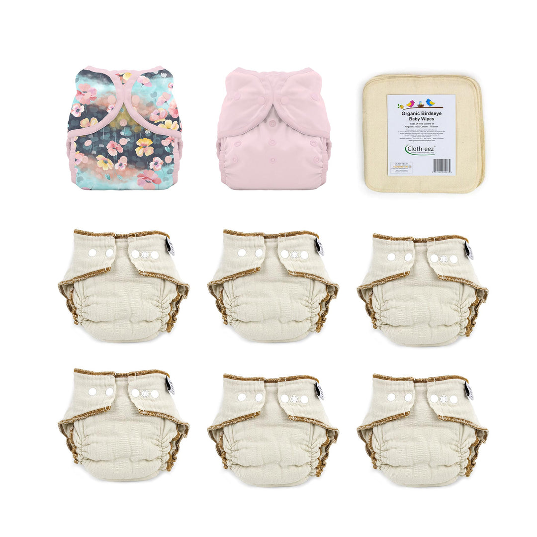 give it a try cloth diaper kit size large organic pink for a girl