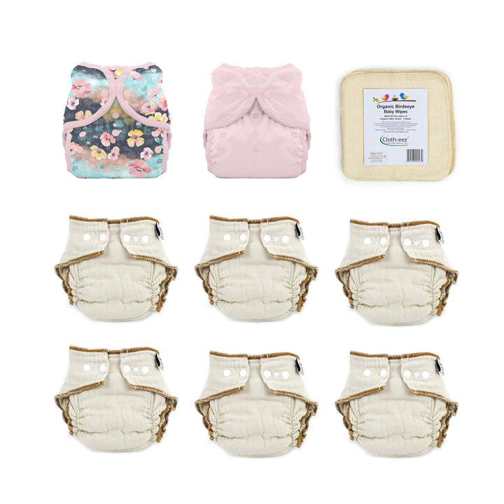 give it a try cloth diaper kit size large organic pink for a girl