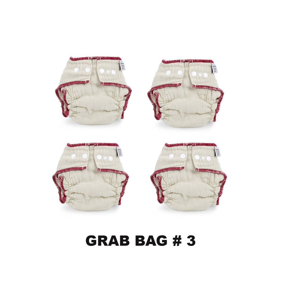 4 first quality workhorse medium snap cloth diapers