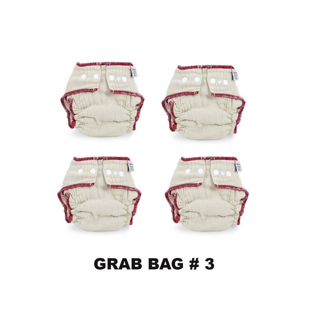 4 first quality workhorse medium snap cloth diapers