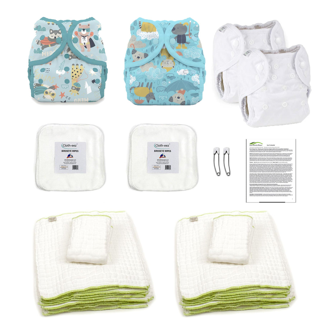 cloth diaper kit for an infant 