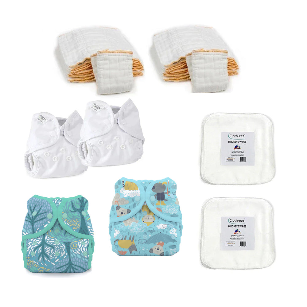 newborn prefold and cover kit gender neutral