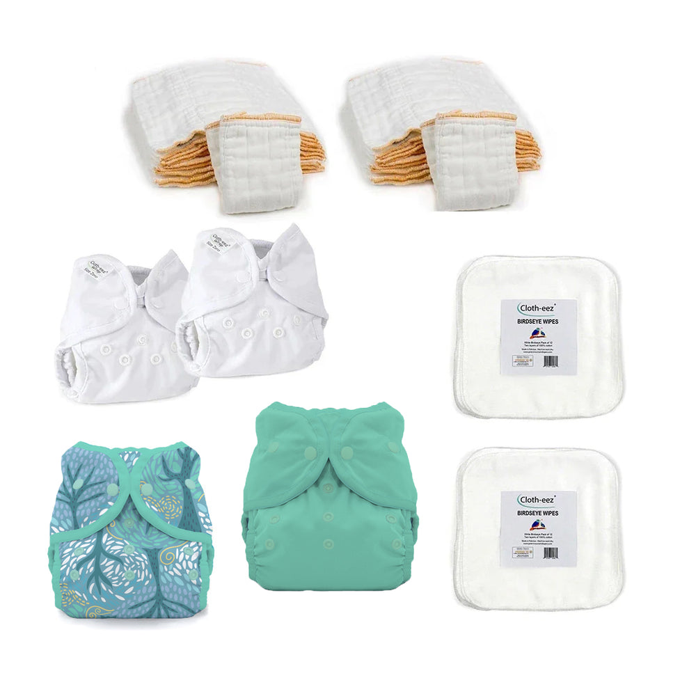 prefold cloth diaper kit neutral