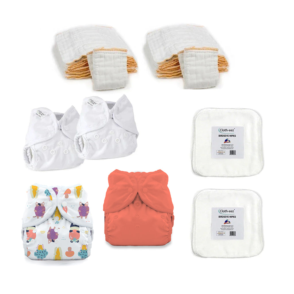 Hello Baby Cloth Diapering Kit for newborns