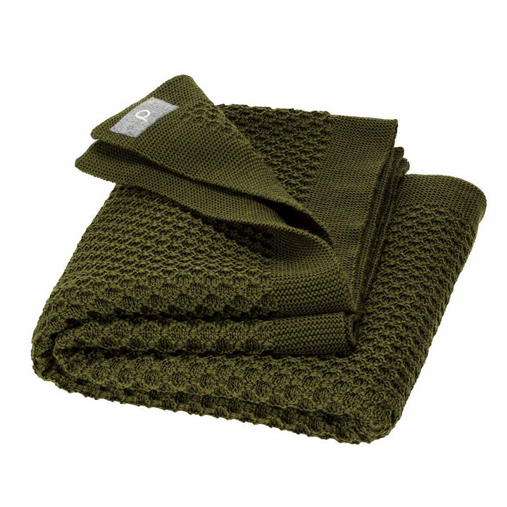 wool blanket large olive