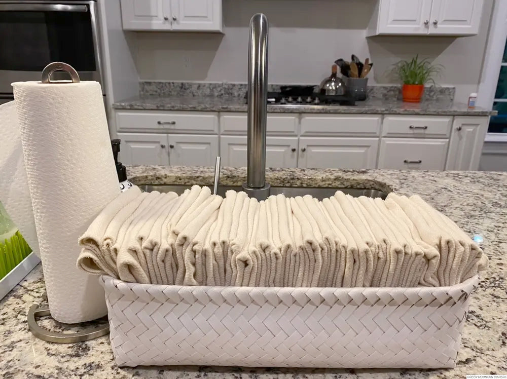 Paperless cloths paper towel alternative kitchen cloths in kitchen