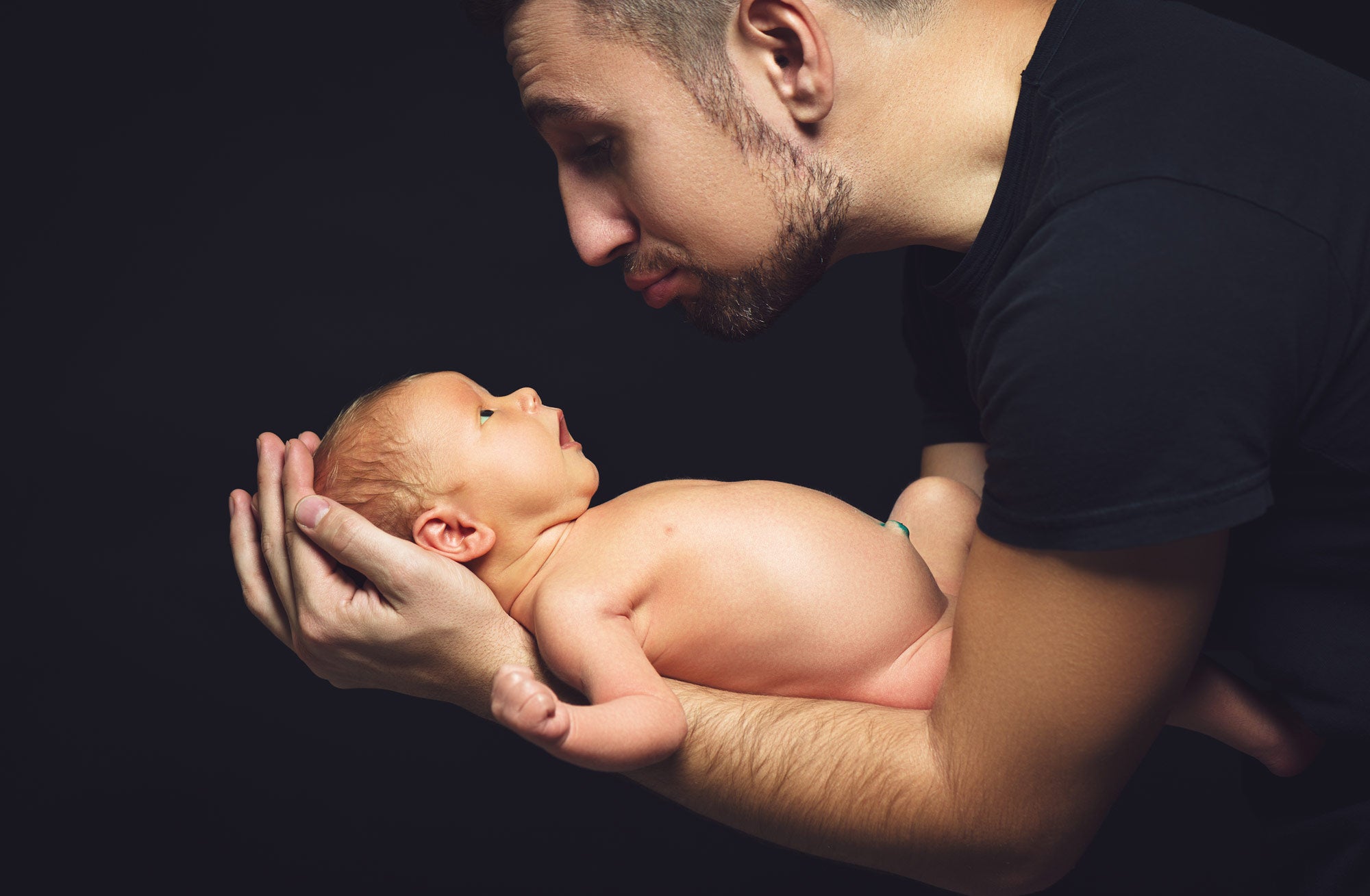 Father and baby father's day sale