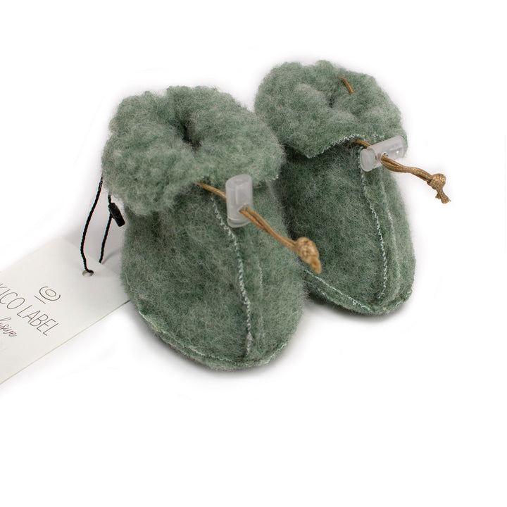 Kico label wool booties green