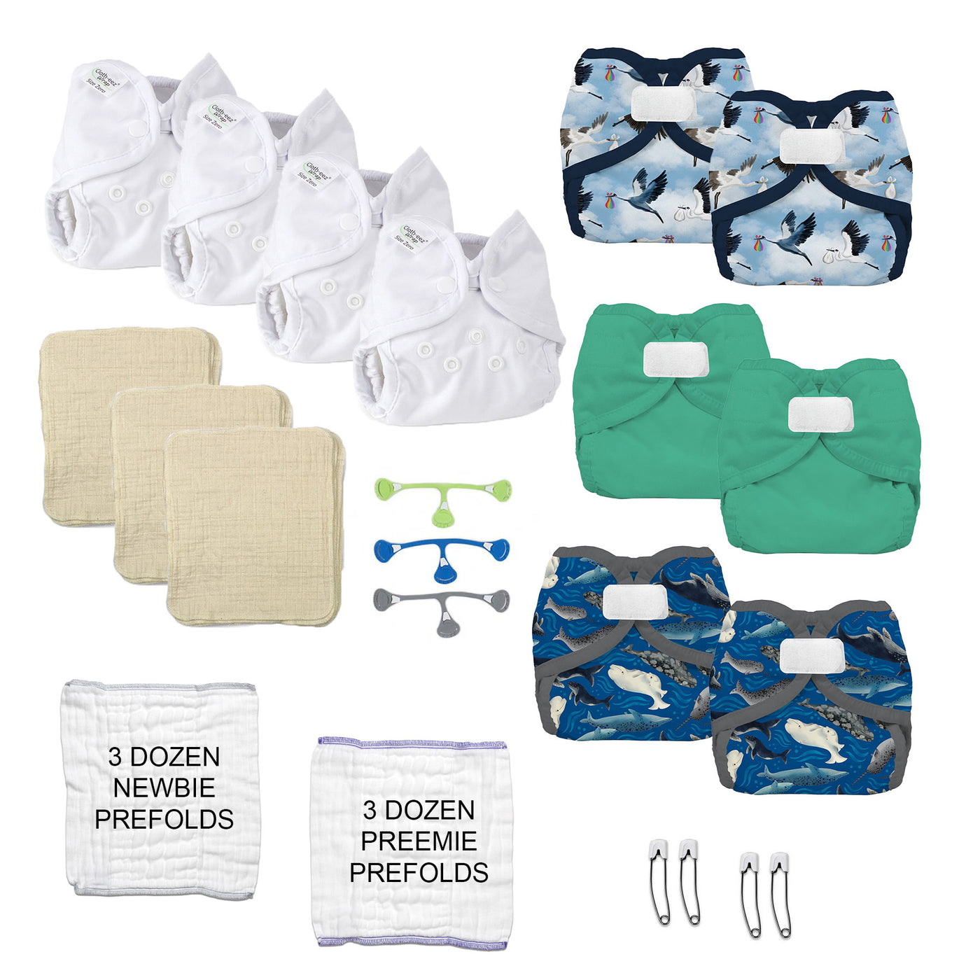 cloth diaper kit for twins