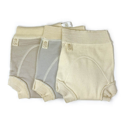 LanaCare night wool diaper covers in three colors