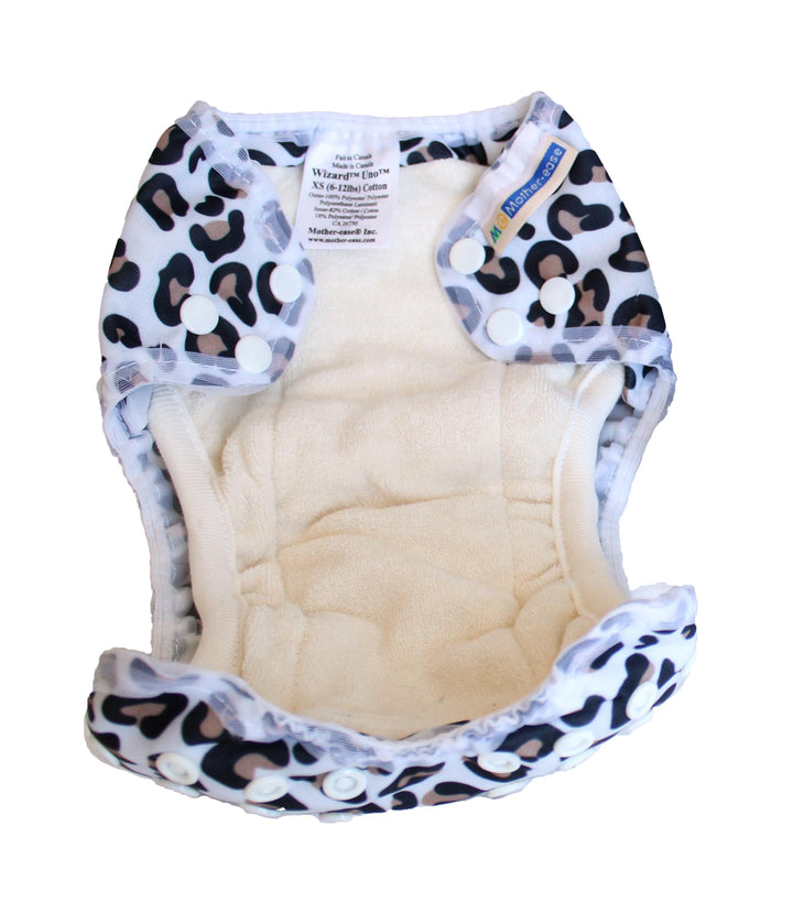 leopard diaper inside view