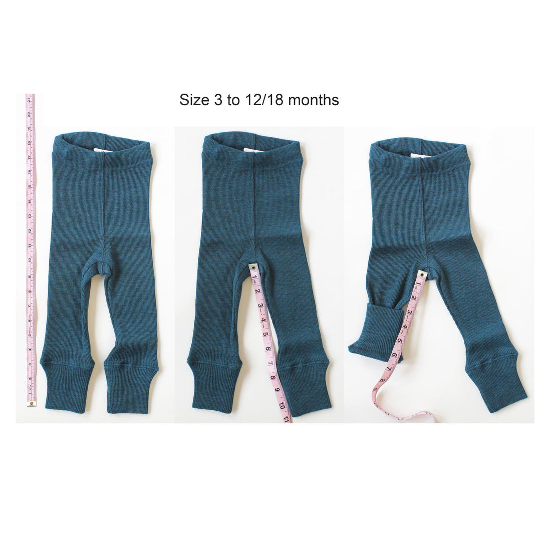sizes chart wool baby leggings 
