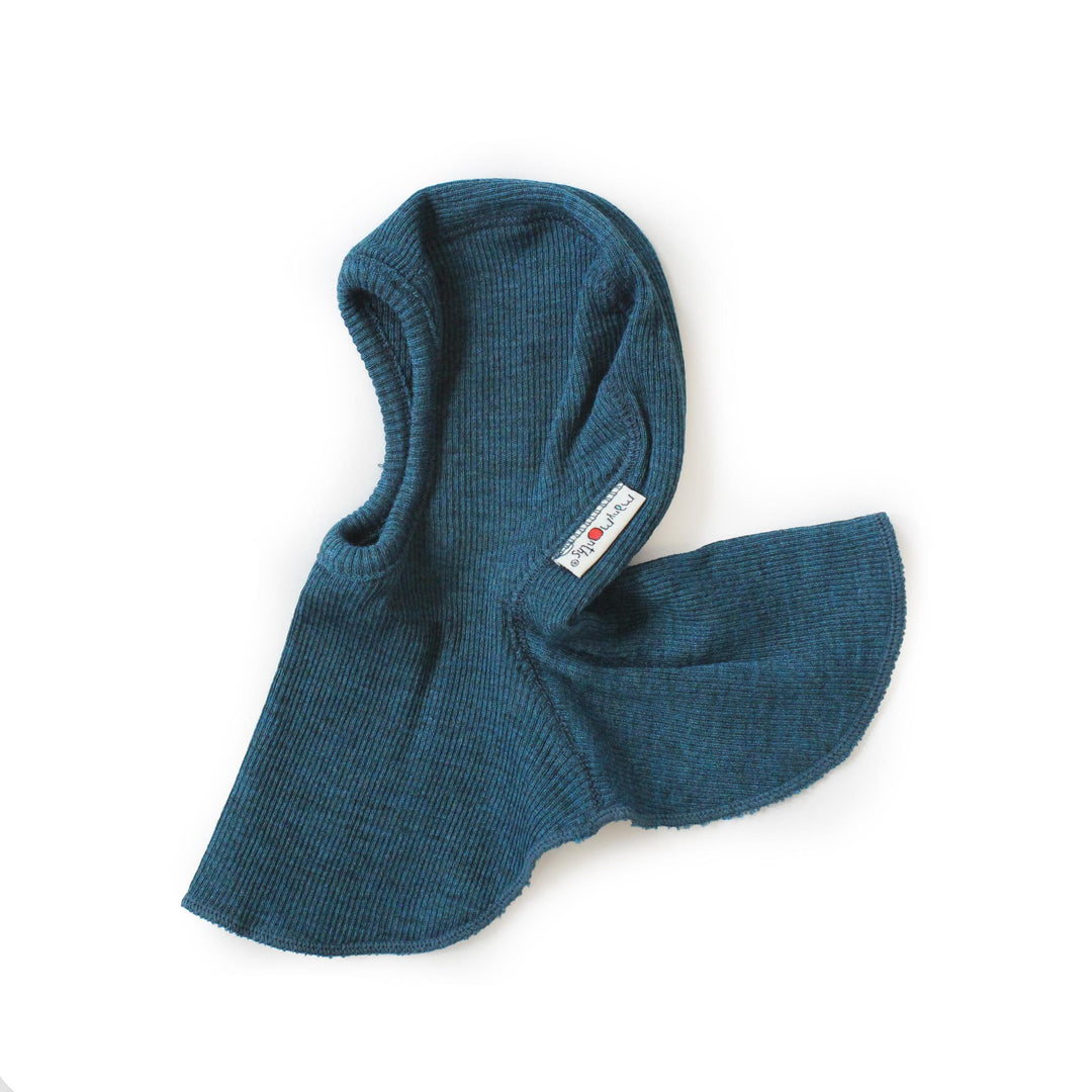 ManyMonths wool baby balaclava hood teal