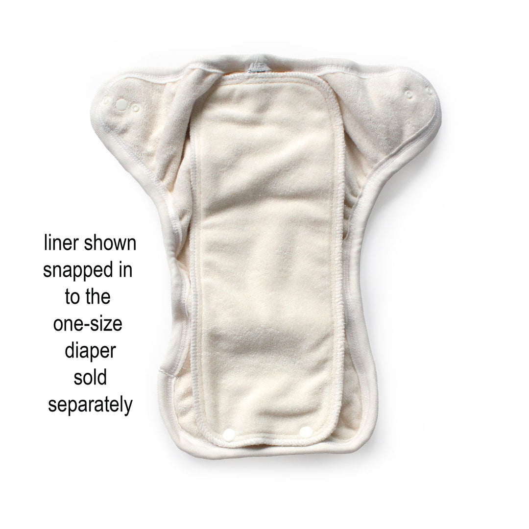 Mother-ease snap in liner in diaper