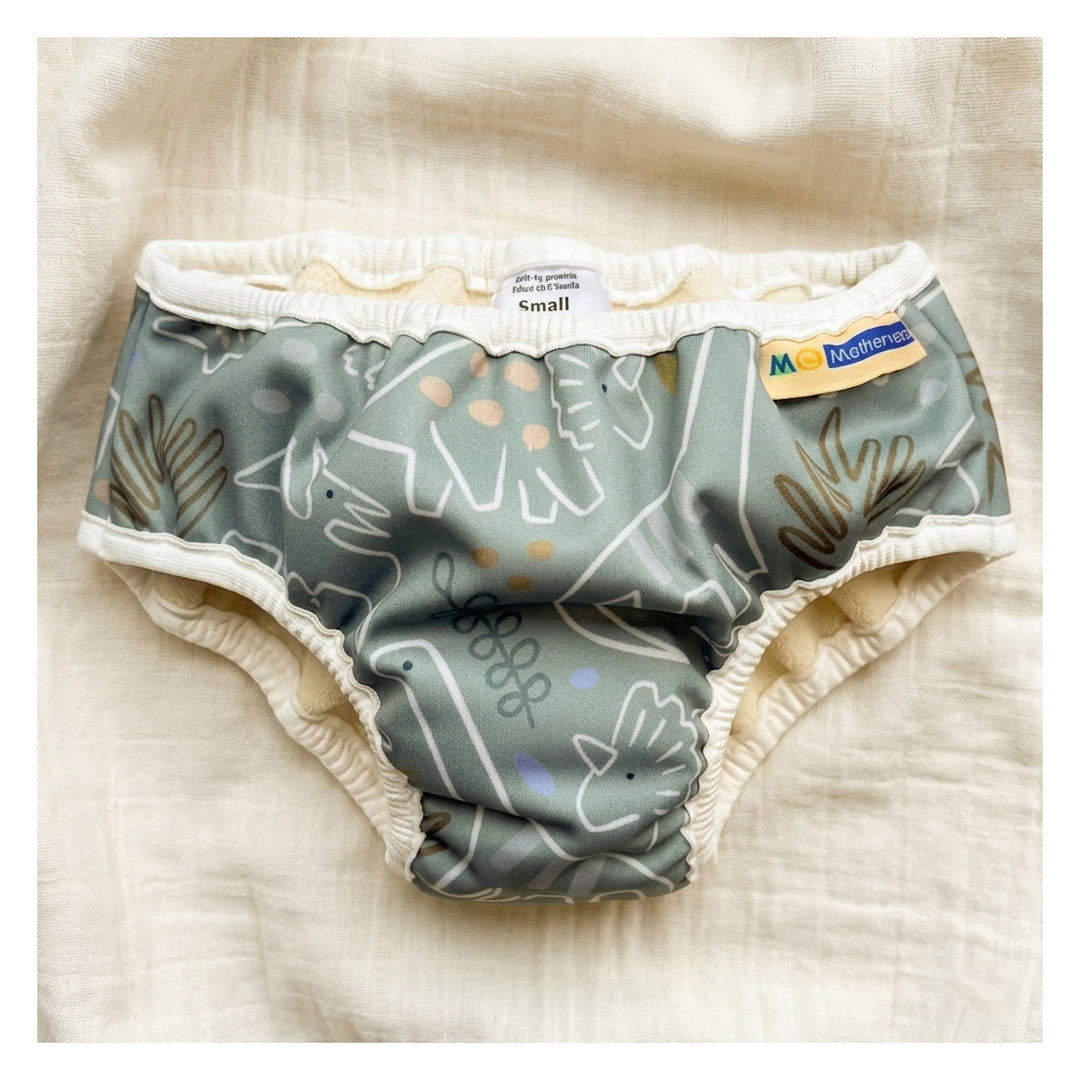 mother-ease big kid training pants little dinos print