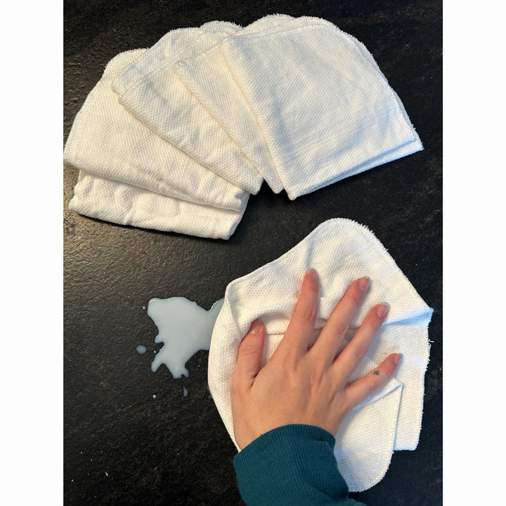 kitchen cloth wiping counter

