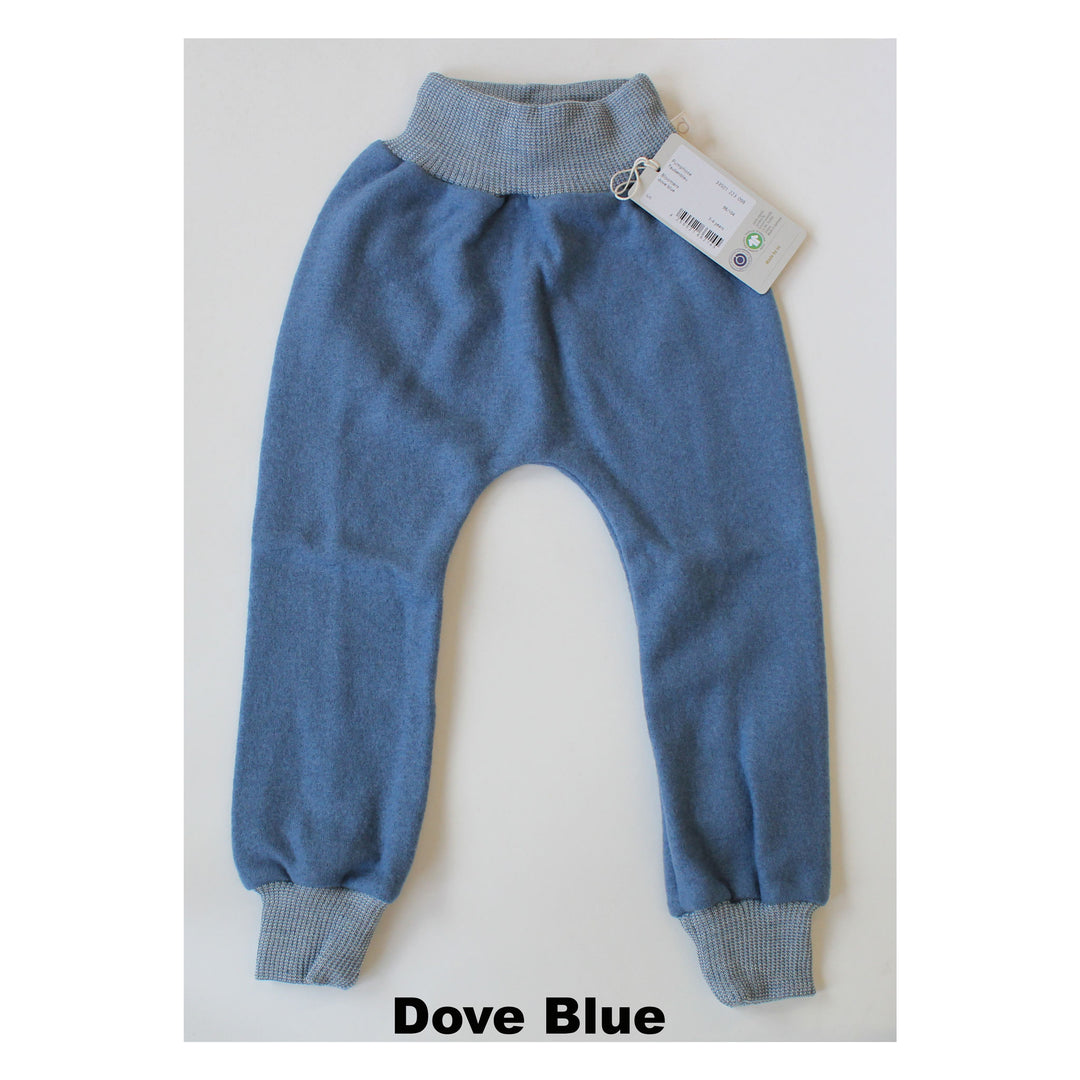 Dove blue Disana wool pants for toddler