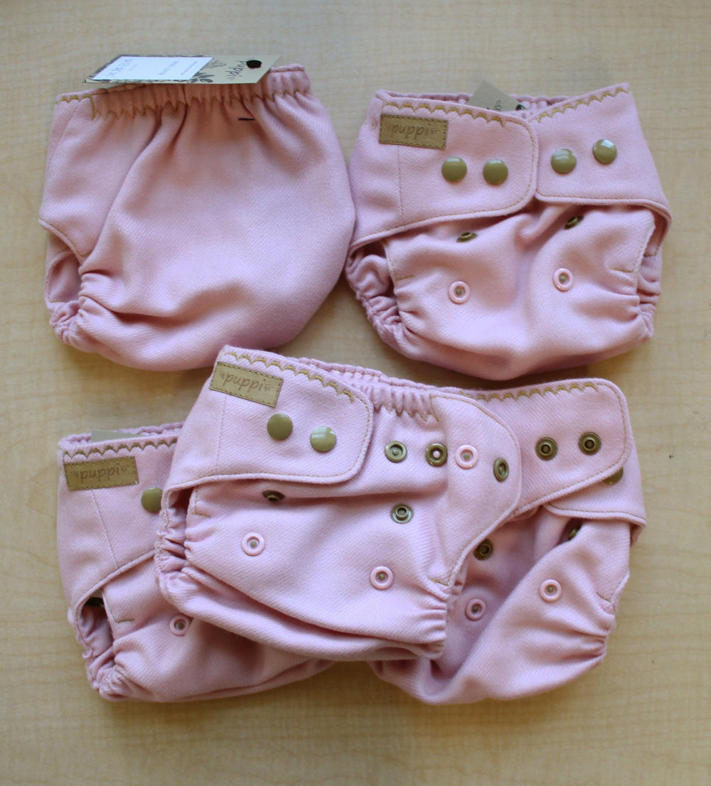 peony pink wool diaper covers