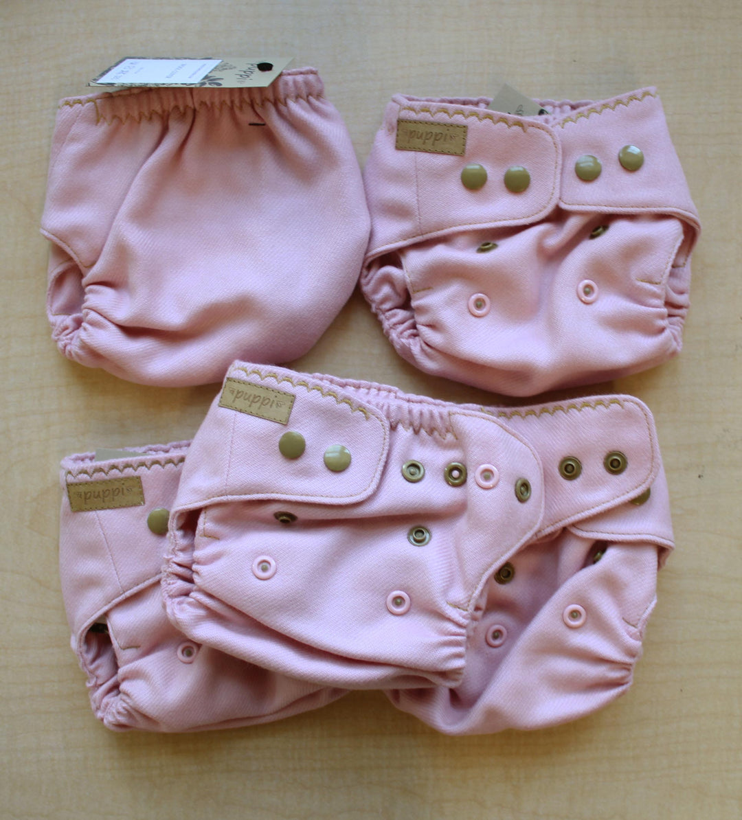 peony pink wool diaper covers