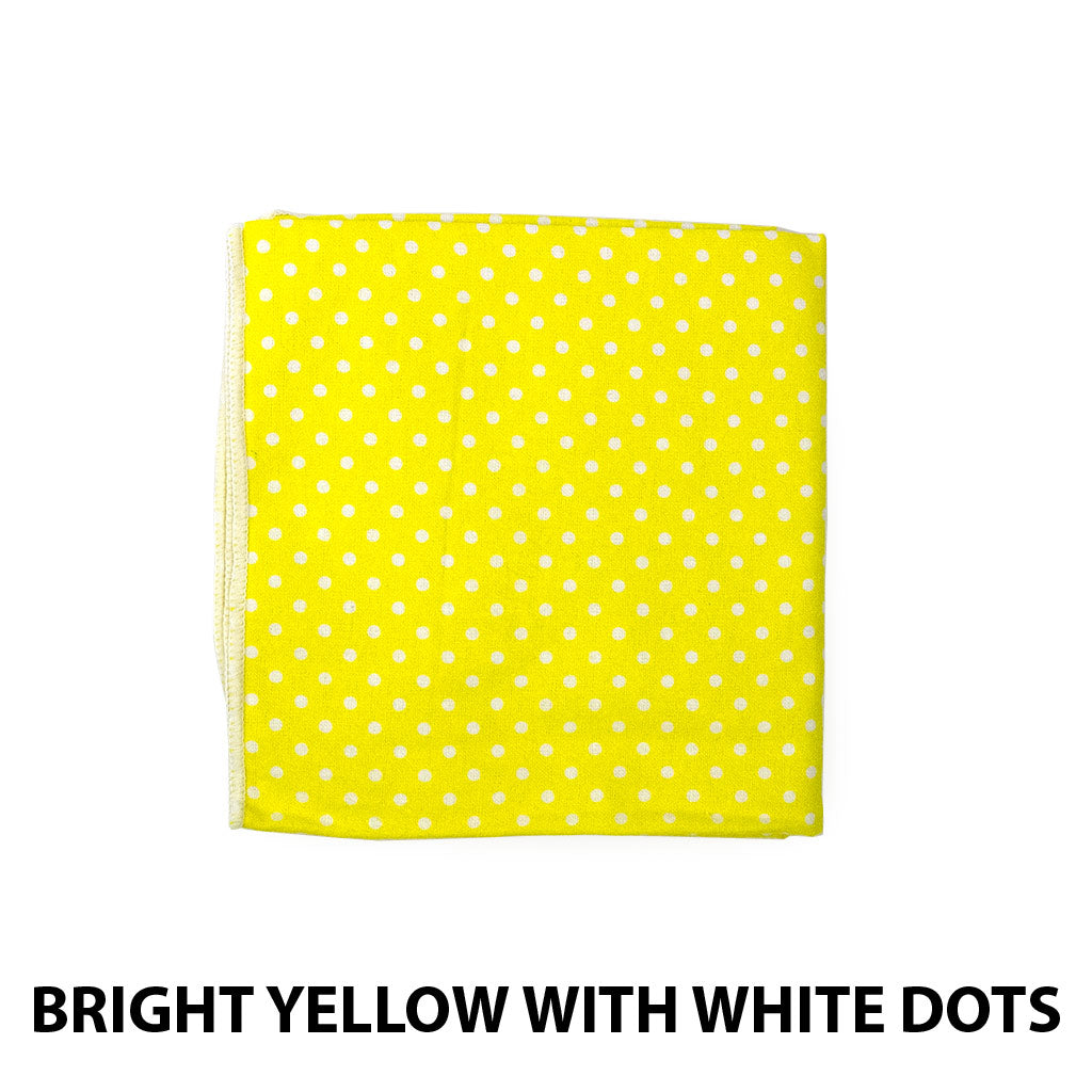 Receiving Blanket Bright Yellow with White Dots